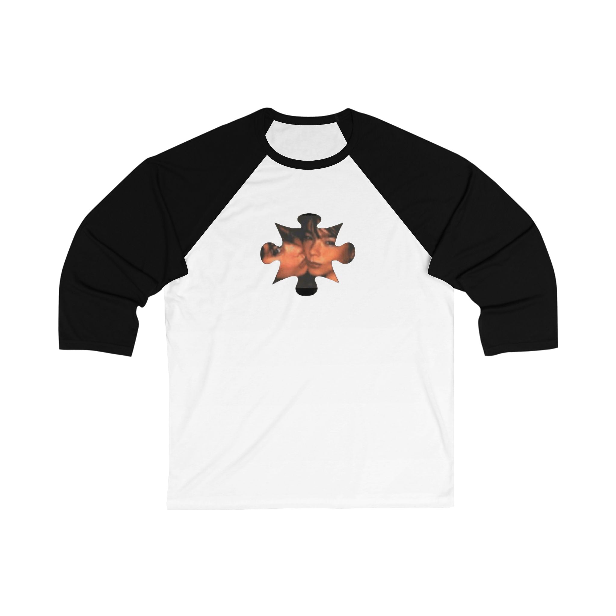 Missing Puzzle Graphic Baseball T-Shirt
