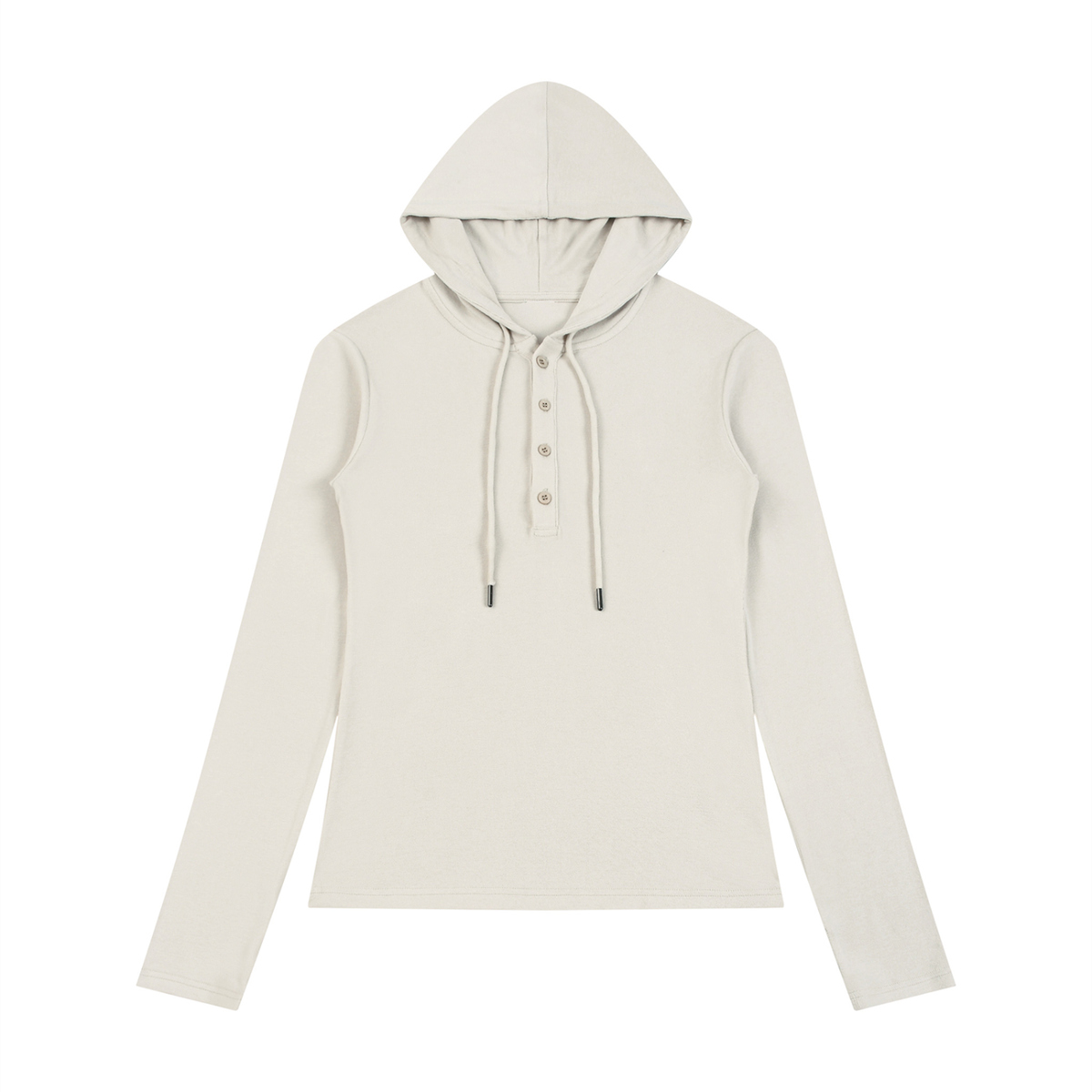 hoodedtop,hoodie,halfbutton,womenswear,fw26,longsleeve,260gsm,minimalist