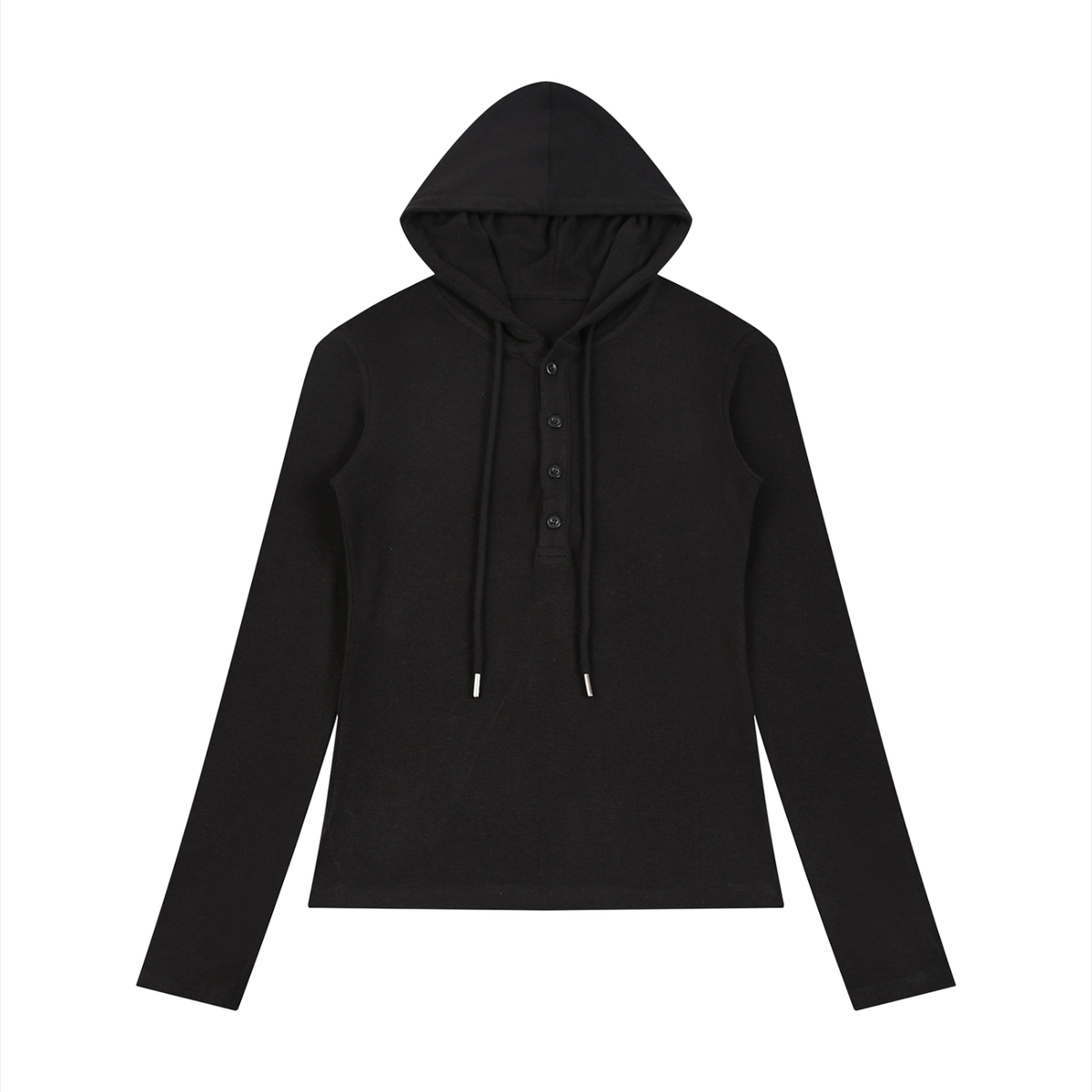 hoodedtop,hoodie,halfbutton,womenswear,fw26,longsleeve,260gsm,minimalist